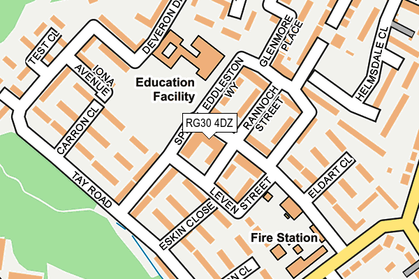 RG30 4DZ map - OS OpenMap – Local (Ordnance Survey)