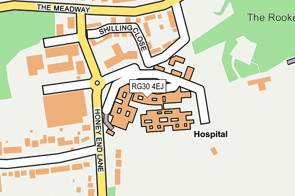 RG30 4EJ map - OS OpenMap – Local (Ordnance Survey)