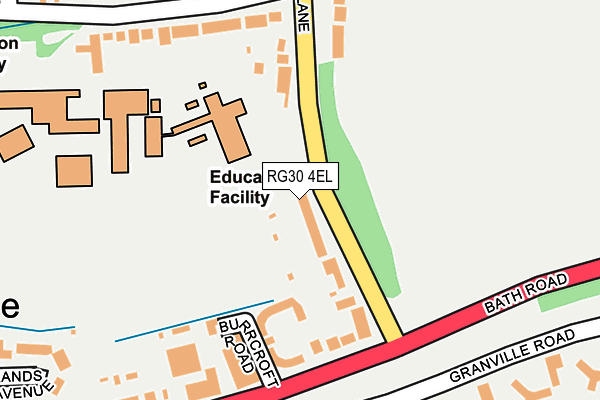 RG30 4EL map - OS OpenMap – Local (Ordnance Survey)