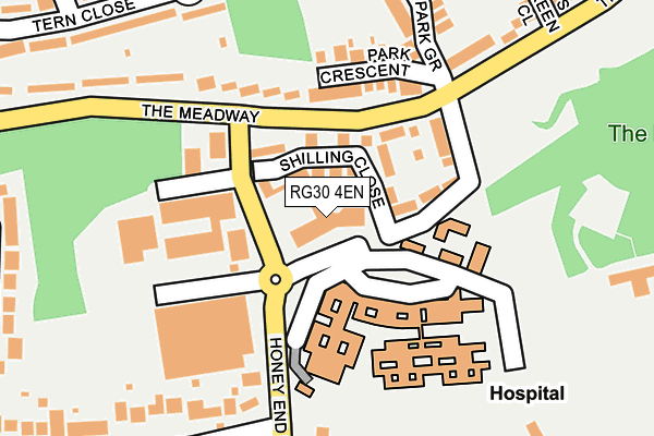 RG30 4EN map - OS OpenMap – Local (Ordnance Survey)
