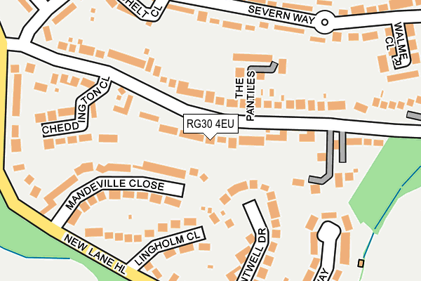 RG30 4EU map - OS OpenMap – Local (Ordnance Survey)