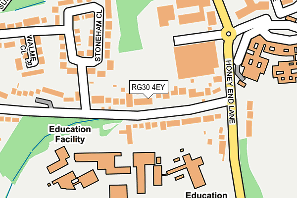 RG30 4EY map - OS OpenMap – Local (Ordnance Survey)