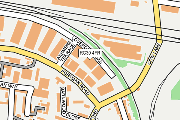 RG30 4FR map - OS OpenMap – Local (Ordnance Survey)