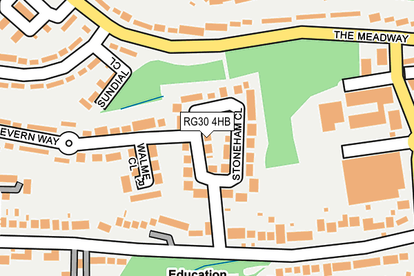 RG30 4HB map - OS OpenMap – Local (Ordnance Survey)