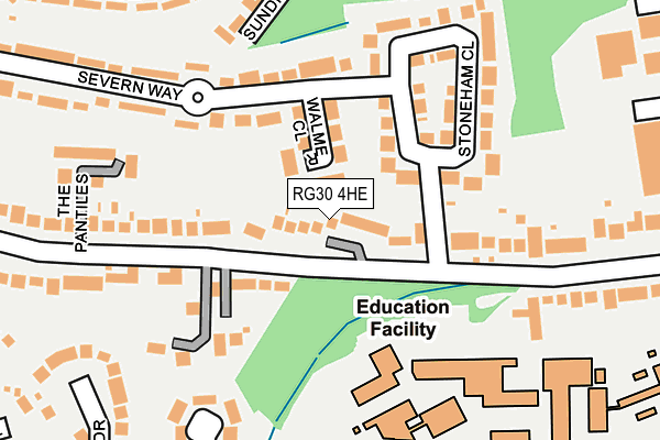 RG30 4HE map - OS OpenMap – Local (Ordnance Survey)