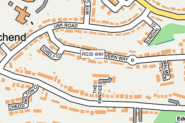 RG30 4HH map - OS OpenMap – Local (Ordnance Survey)