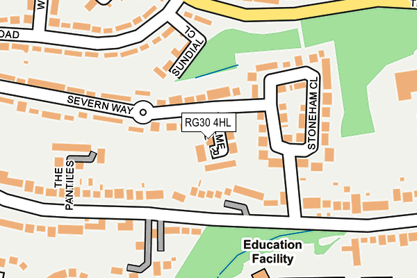 RG30 4HL map - OS OpenMap – Local (Ordnance Survey)