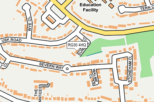 RG30 4HQ map - OS OpenMap – Local (Ordnance Survey)