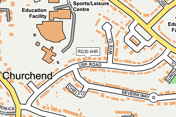 RG30 4HR map - OS OpenMap – Local (Ordnance Survey)