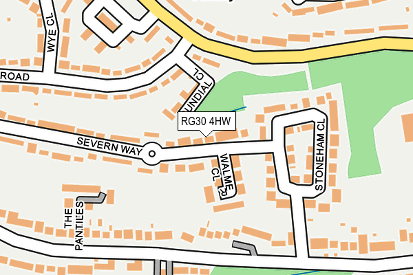 RG30 4HW map - OS OpenMap – Local (Ordnance Survey)