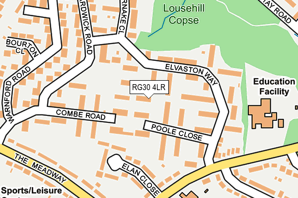 RG30 4LR map - OS OpenMap – Local (Ordnance Survey)