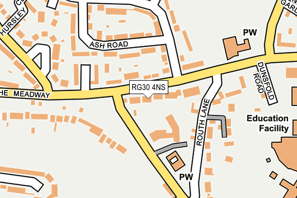 RG30 4NS map - OS OpenMap – Local (Ordnance Survey)