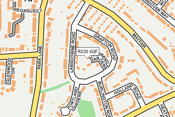RG30 4QF map - OS OpenMap – Local (Ordnance Survey)