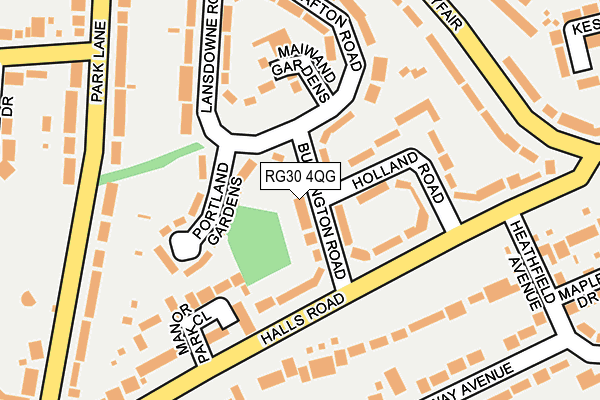 RG30 4QG map - OS OpenMap – Local (Ordnance Survey)