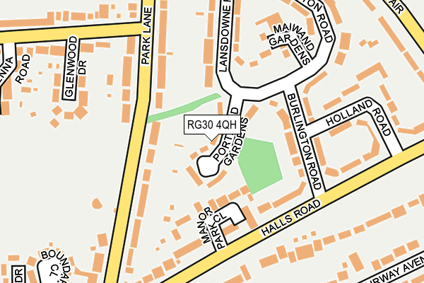 RG30 4QH map - OS OpenMap – Local (Ordnance Survey)