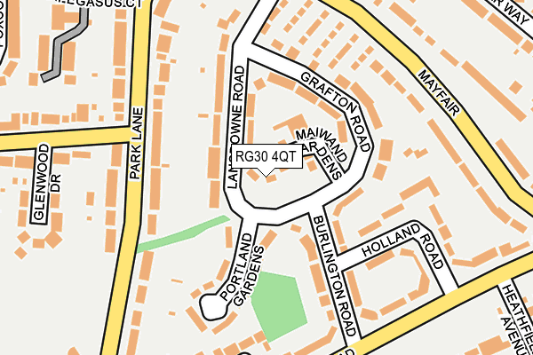 RG30 4QT map - OS OpenMap – Local (Ordnance Survey)