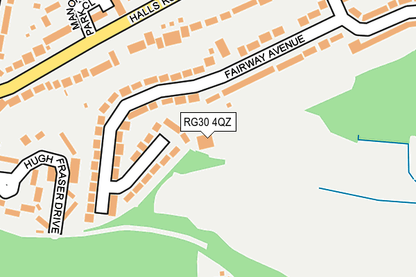 RG30 4QZ map - OS OpenMap – Local (Ordnance Survey)