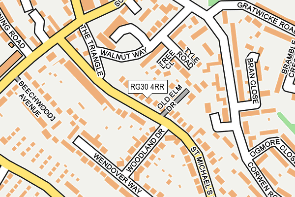 RG30 4RR map - OS OpenMap – Local (Ordnance Survey)