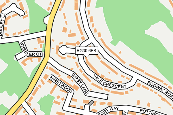 RG30 6EB map - OS OpenMap – Local (Ordnance Survey)