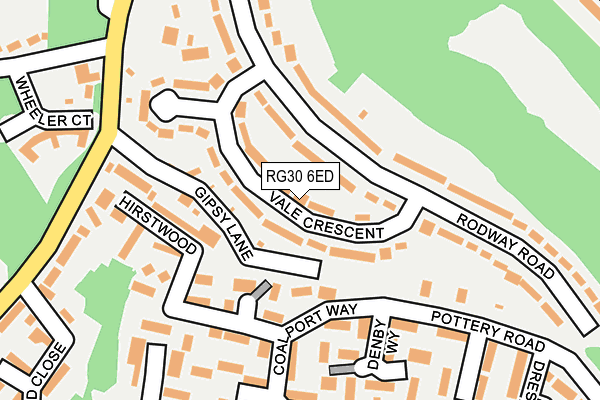 RG30 6ED map - OS OpenMap – Local (Ordnance Survey)