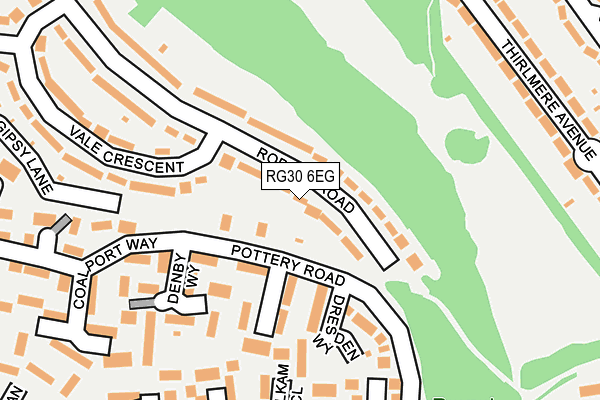 RG30 6EG map - OS OpenMap – Local (Ordnance Survey)
