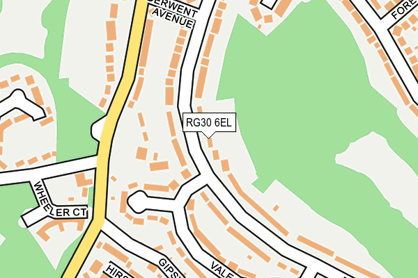 RG30 6EL map - OS OpenMap – Local (Ordnance Survey)