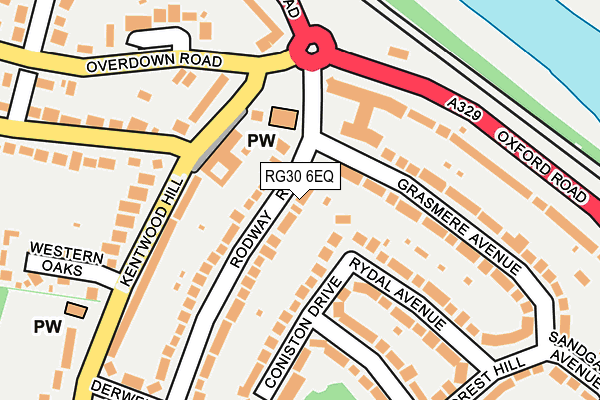 RG30 6EQ map - OS OpenMap – Local (Ordnance Survey)