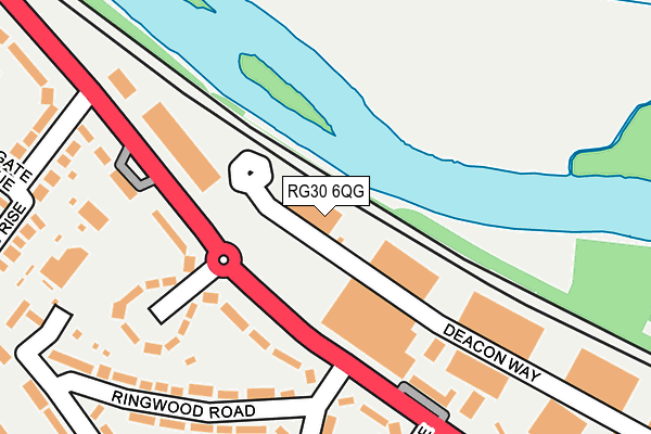 RG30 6QG map - OS OpenMap – Local (Ordnance Survey)