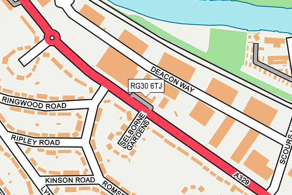 RG30 6TJ map - OS OpenMap – Local (Ordnance Survey)