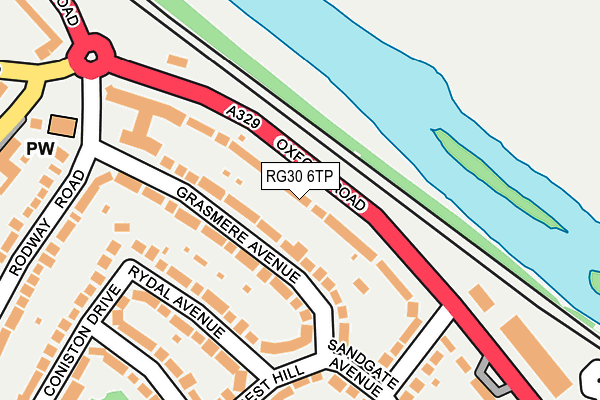 RG30 6TP map - OS OpenMap – Local (Ordnance Survey)