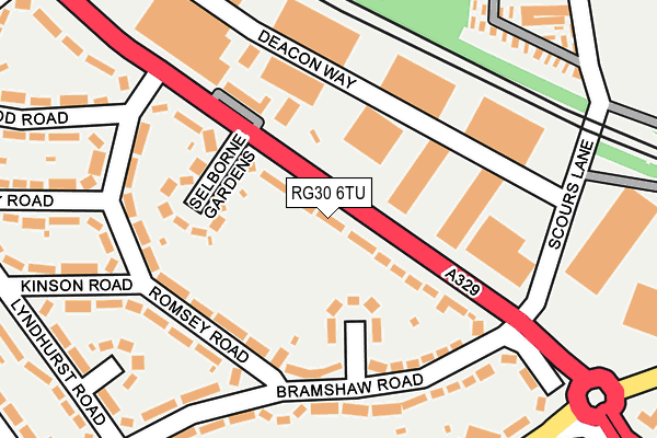 RG30 6TU map - OS OpenMap – Local (Ordnance Survey)