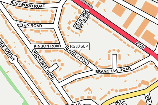 RG30 6UP map - OS OpenMap – Local (Ordnance Survey)