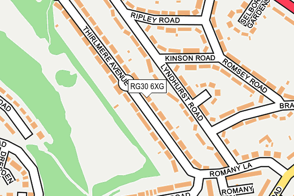 RG30 6XG map - OS OpenMap – Local (Ordnance Survey)