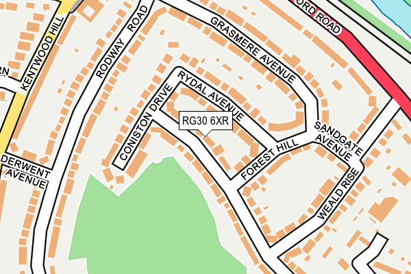 RG30 6XR map - OS OpenMap – Local (Ordnance Survey)