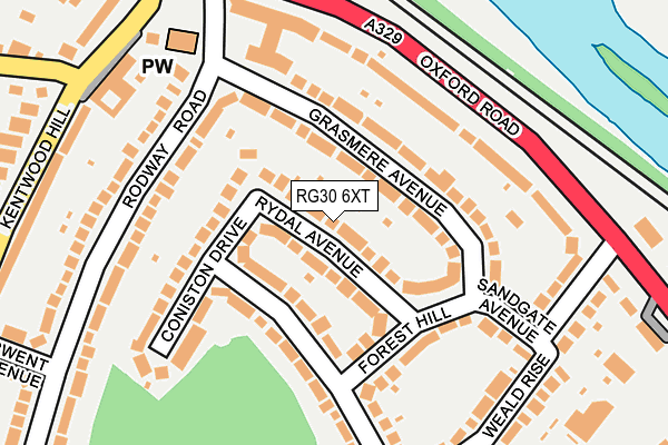 RG30 6XT map - OS OpenMap – Local (Ordnance Survey)