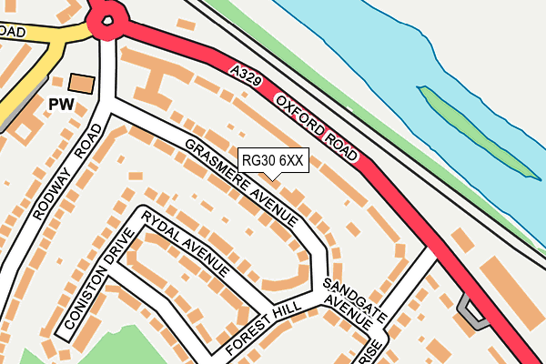 RG30 6XX map - OS OpenMap – Local (Ordnance Survey)