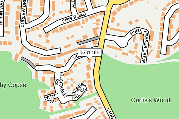 RG31 4EH map - OS OpenMap – Local (Ordnance Survey)