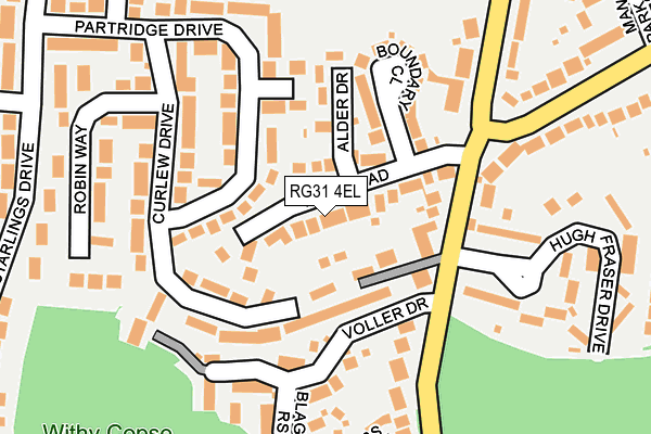 RG31 4EL map - OS OpenMap – Local (Ordnance Survey)