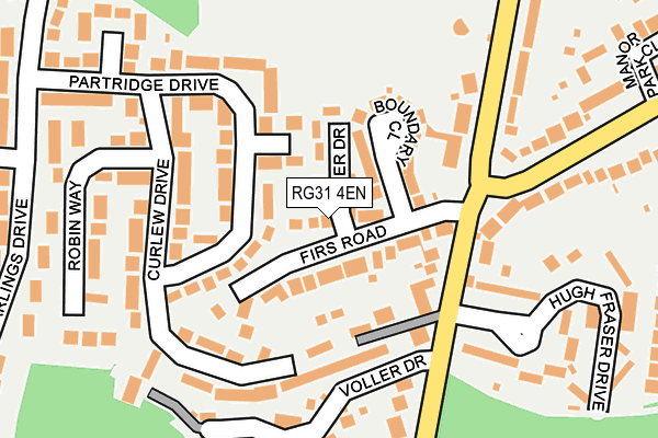 RG31 4EN map - OS OpenMap – Local (Ordnance Survey)