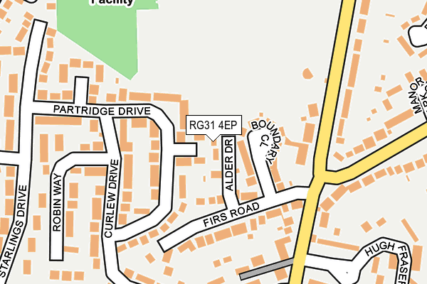 RG31 4EP map - OS OpenMap – Local (Ordnance Survey)