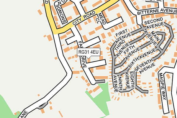 RG31 4EU map - OS OpenMap – Local (Ordnance Survey)