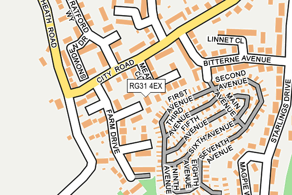 RG31 4EX map - OS OpenMap – Local (Ordnance Survey)