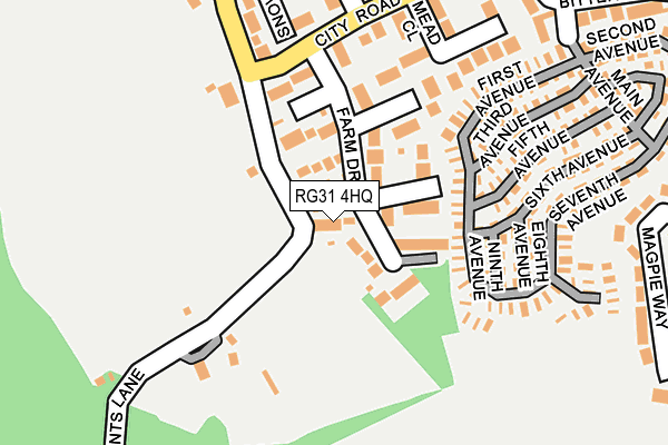 RG31 4HQ map - OS OpenMap – Local (Ordnance Survey)