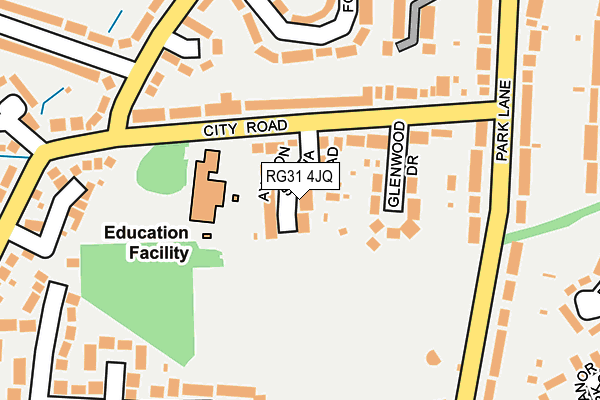 RG31 4JQ map - OS OpenMap – Local (Ordnance Survey)