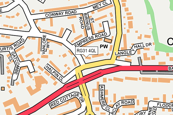 RG31 4QL map - OS OpenMap – Local (Ordnance Survey)