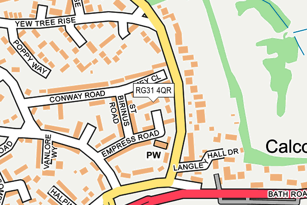 RG31 4QR map - OS OpenMap – Local (Ordnance Survey)