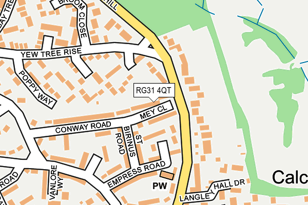 RG31 4QT map - OS OpenMap – Local (Ordnance Survey)
