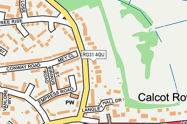 RG31 4QU map - OS OpenMap – Local (Ordnance Survey)