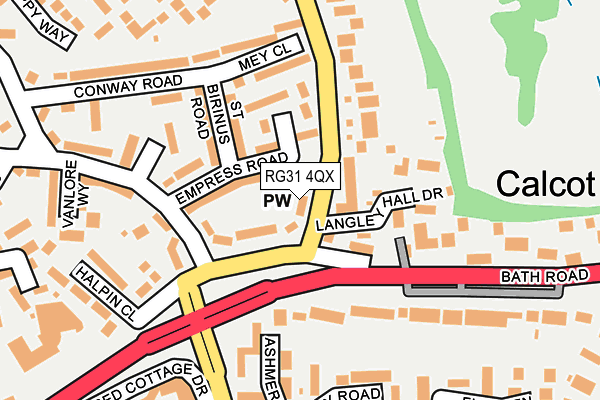 RG31 4QX map - OS OpenMap – Local (Ordnance Survey)