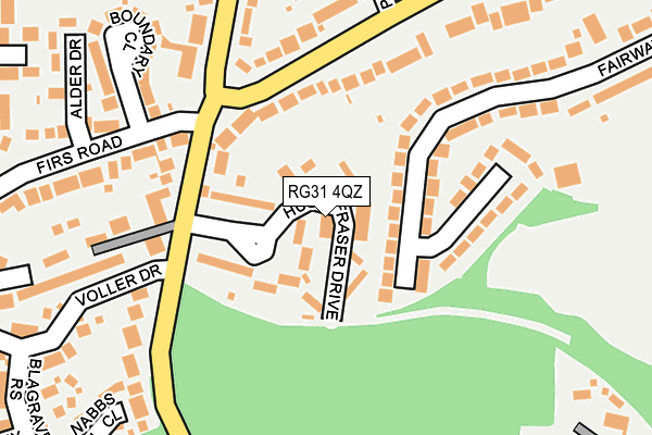 RG31 4QZ map - OS OpenMap – Local (Ordnance Survey)